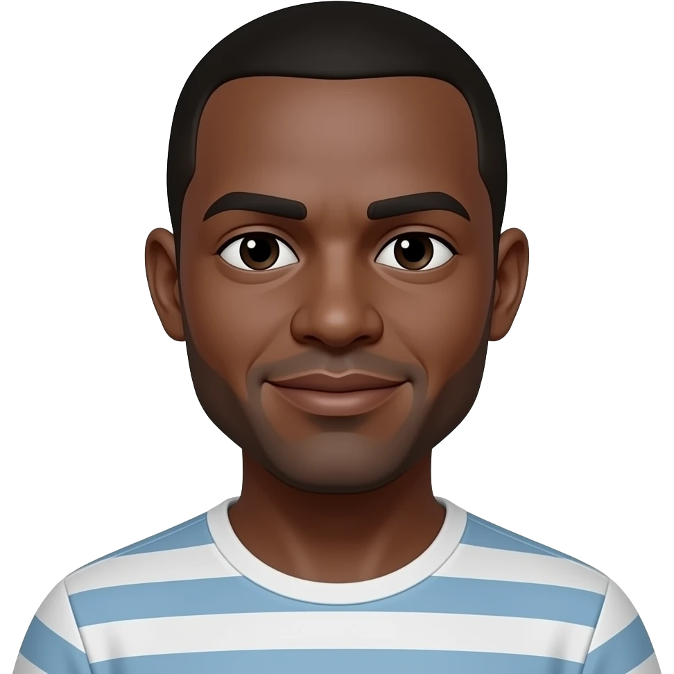 Create an emoji of  bald black adam emoji