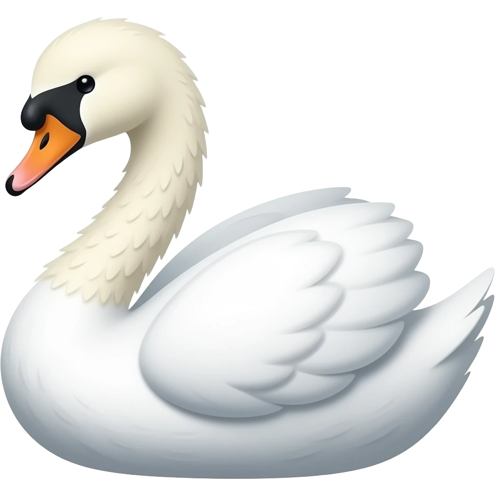 Cute swan emoji