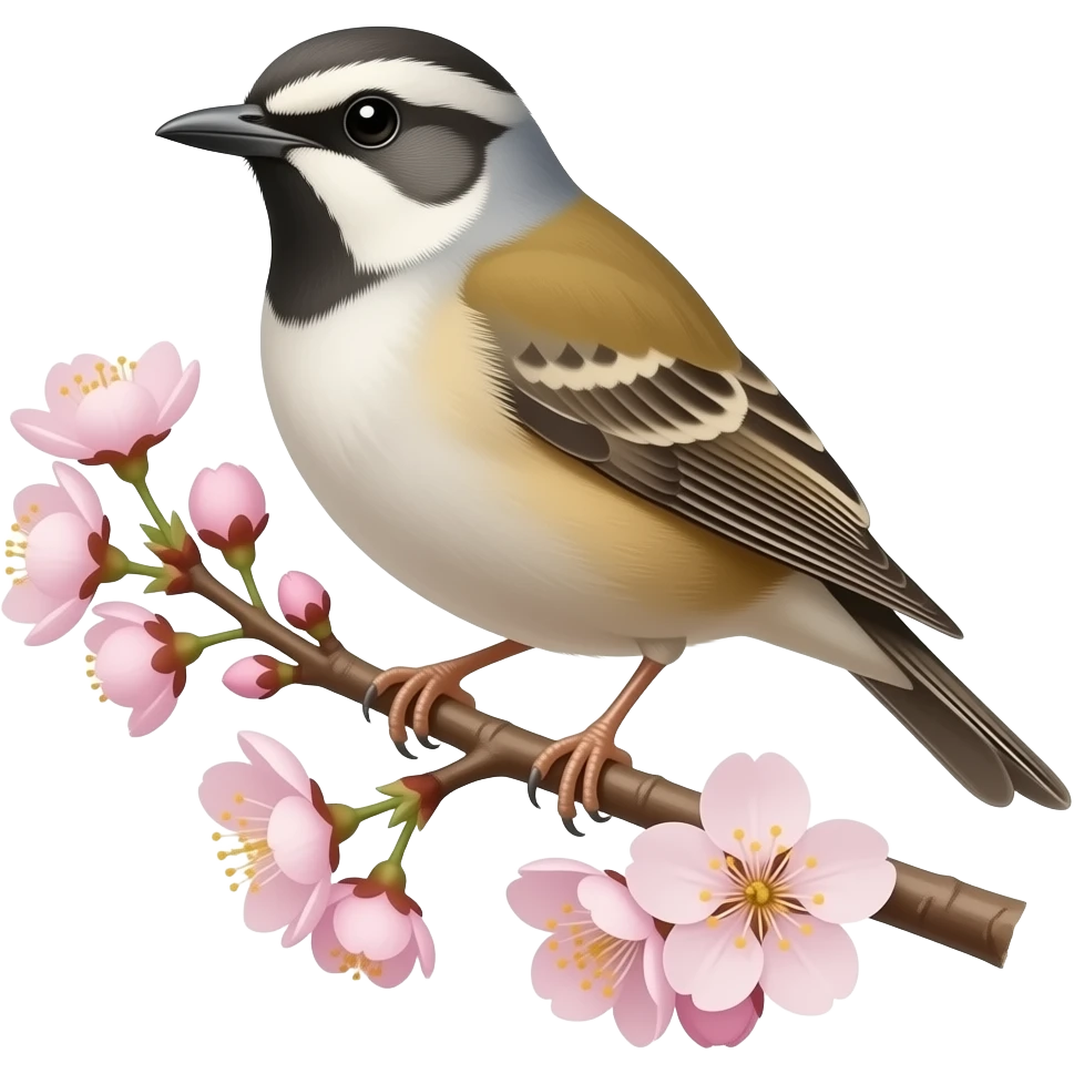 bird cherry flowers emoji