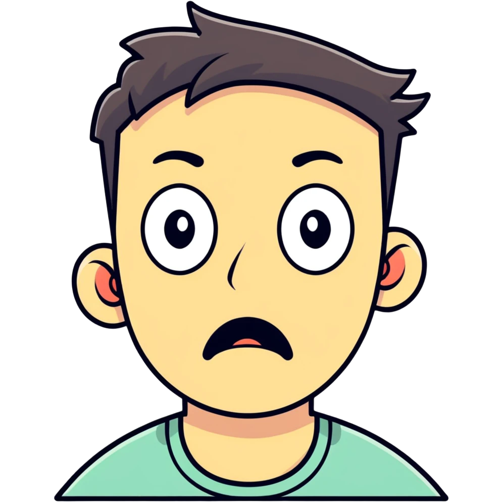 shocked man emoji