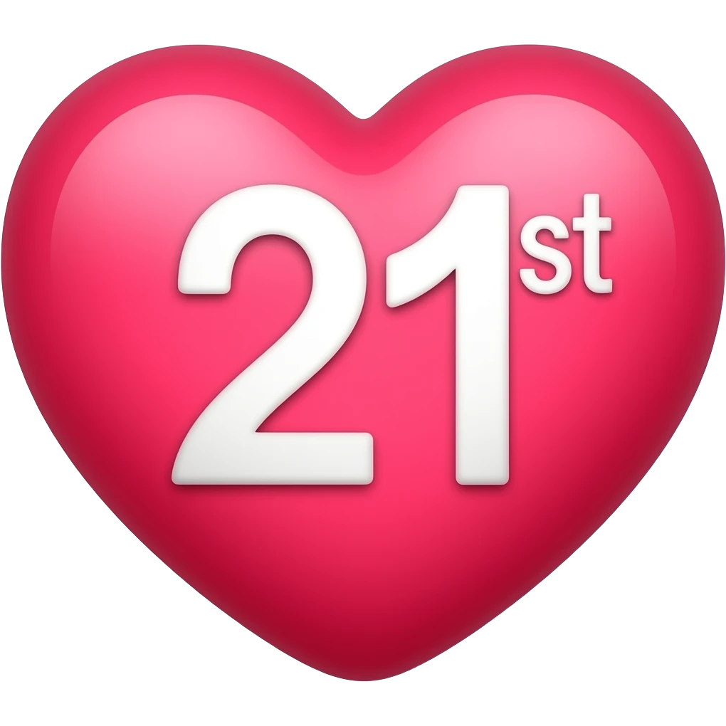 heart Anna's 21st birthday emoji