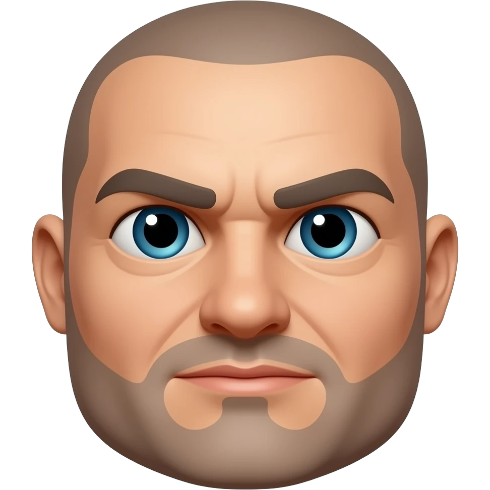 Distorted face emoji