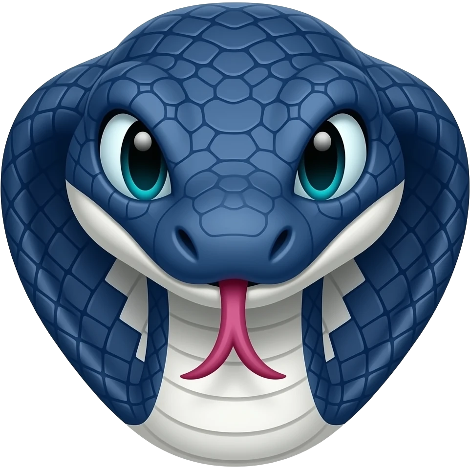 Navy blue snake ranger emoji