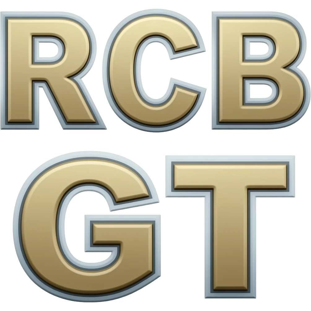 Esh ke jagah upar RCB or niche GT likh do emoji