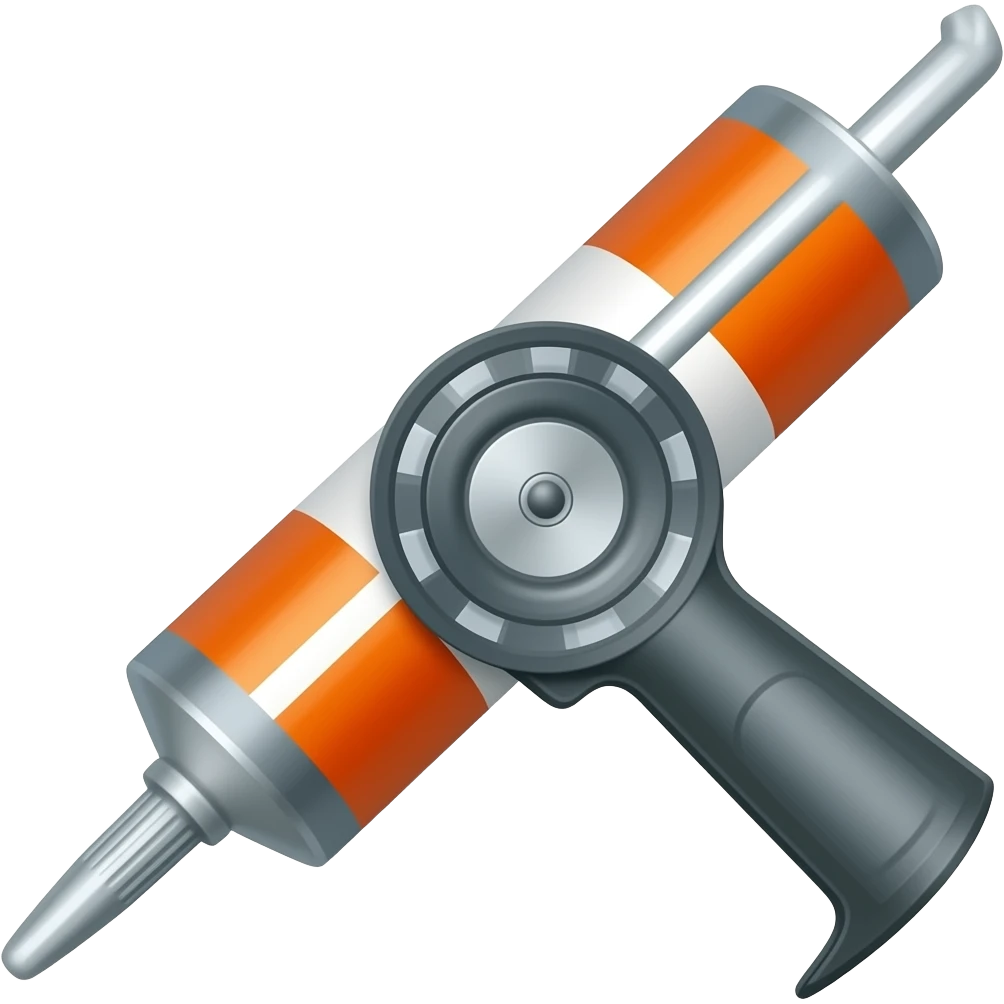 Caulking tube without caulking gun emoji