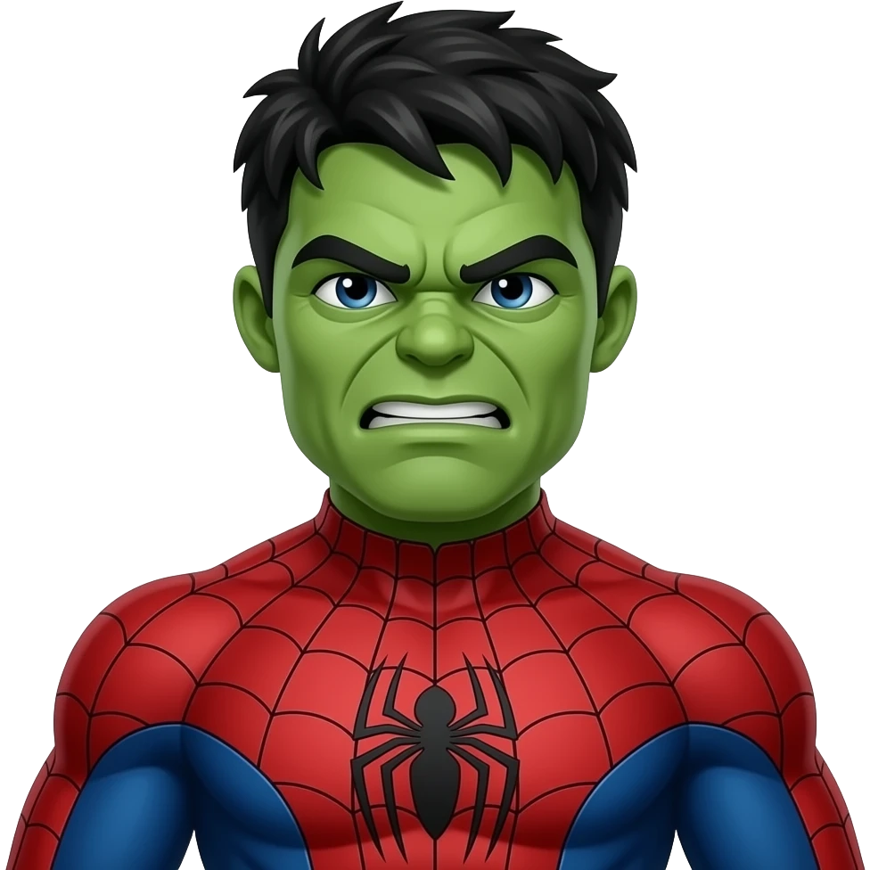 Hulk in a Spider-Man suit emoji