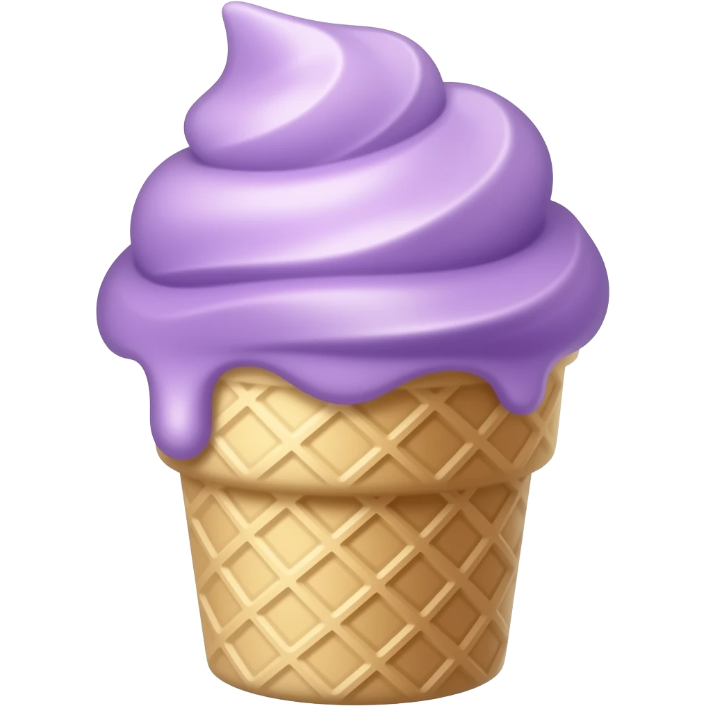 violet ice cream emoji