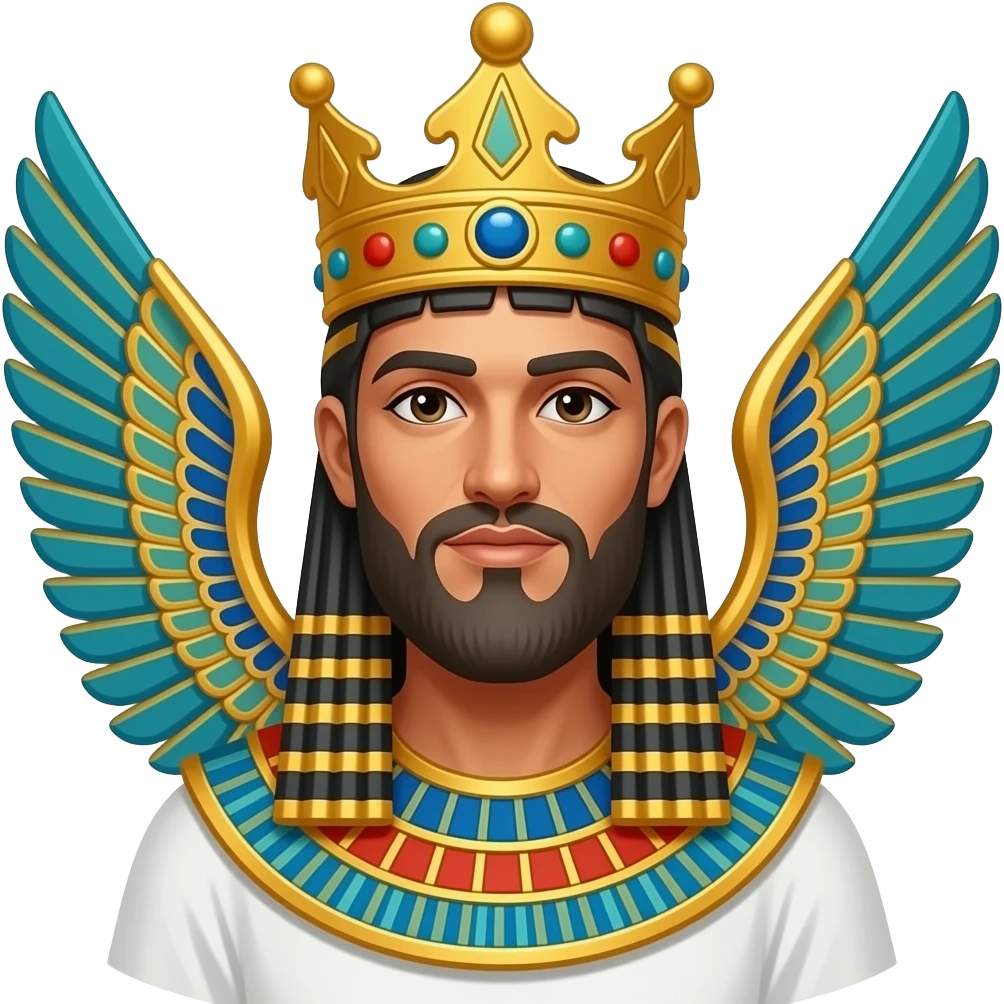 A Mesopotamia winged king emoji