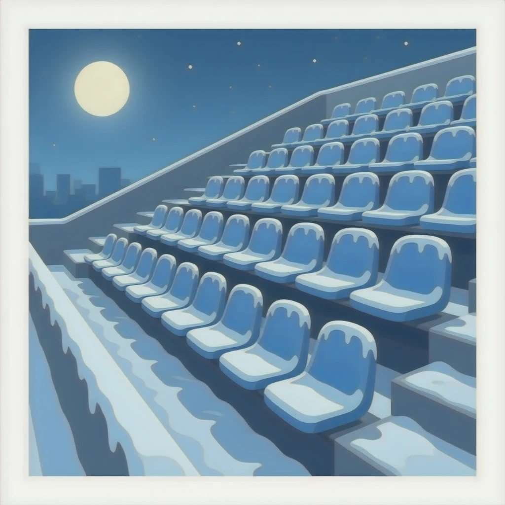 Iced frosted courtside seats emoji