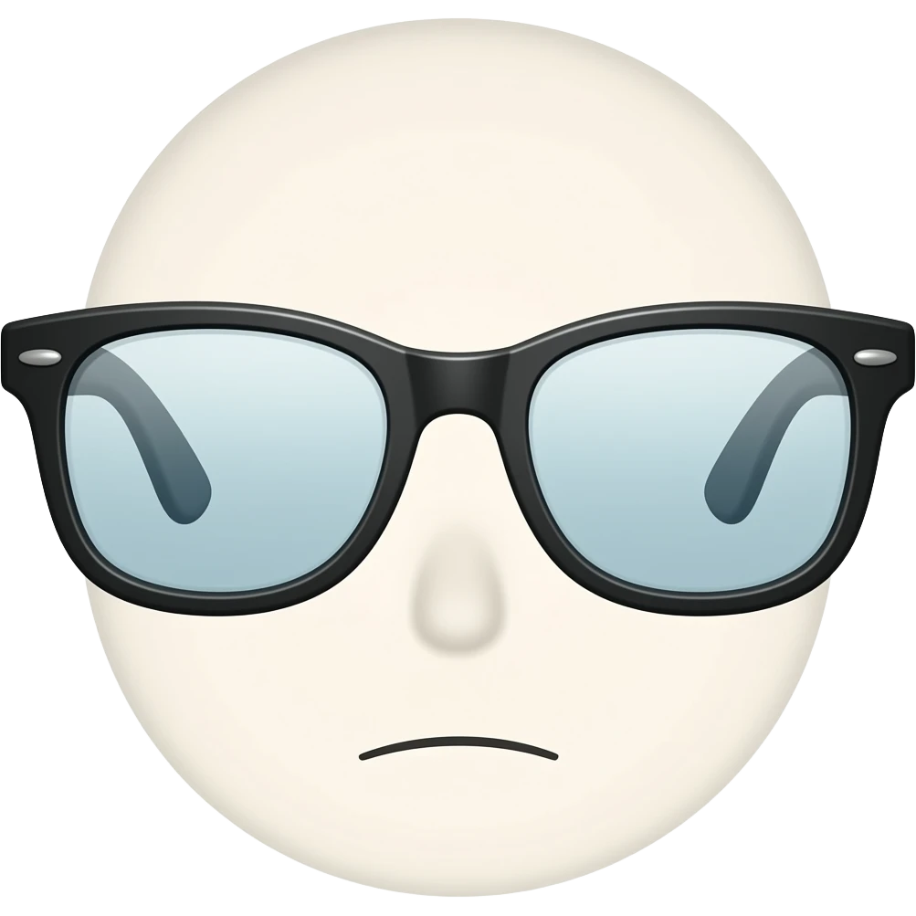 Blurry glasses emoji