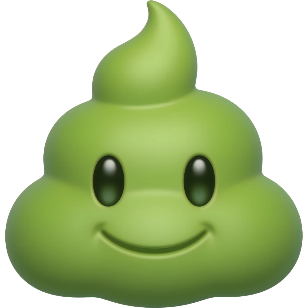 Greeen fart emoji