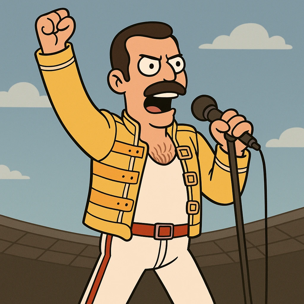 The people Queen at Wembley Freddie Mercury emoji