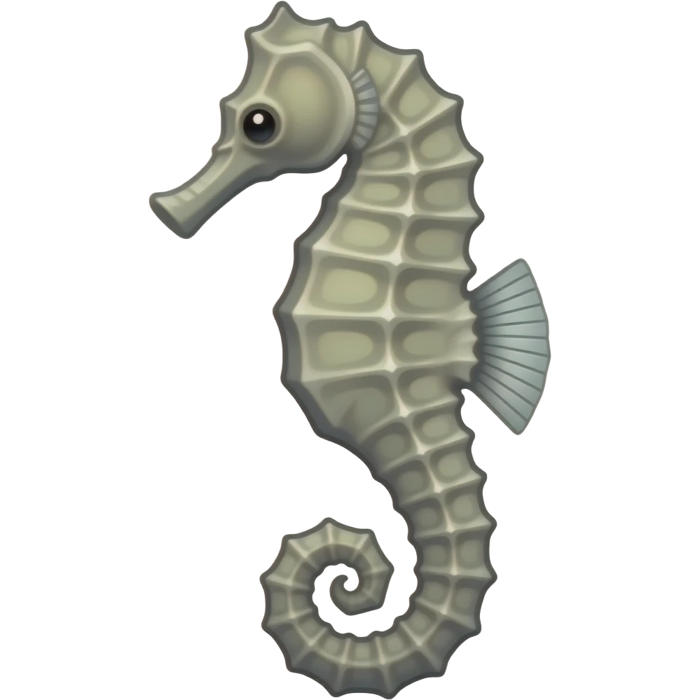 Caballito de mar minimalista emoji