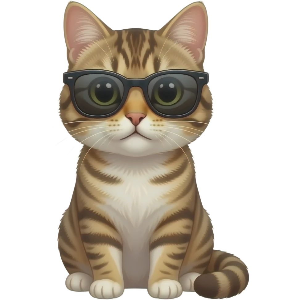 Cat wearing sunglasses emoji