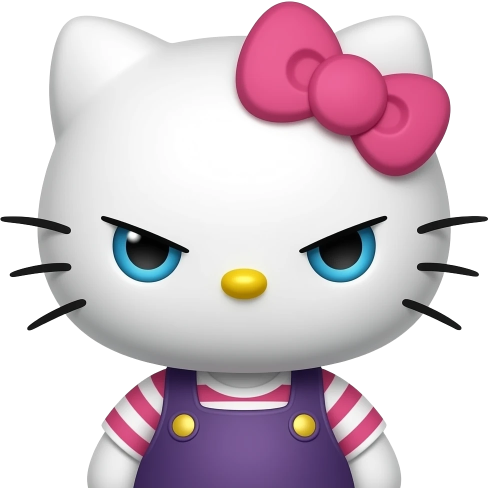 angry hello kitty emoji