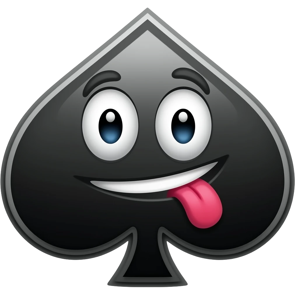 Mean mugging  Character cartoon emoji spade emoji