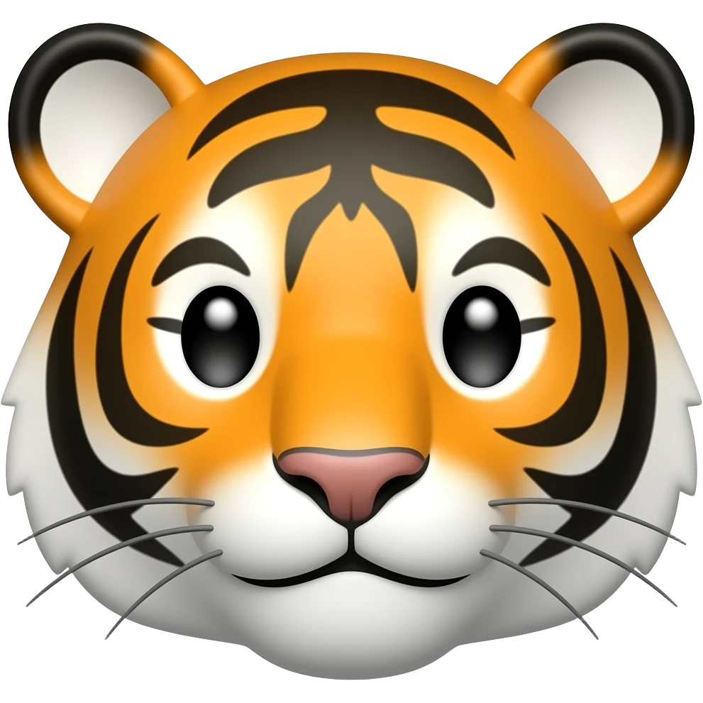 cyberfunk style apple memoji tiger emoji