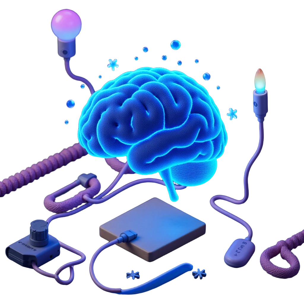brain electrified emoji