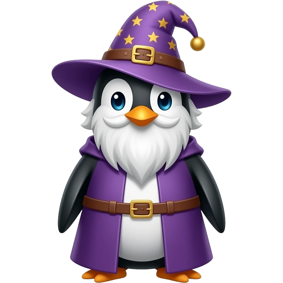 Penguin Wizard emoji