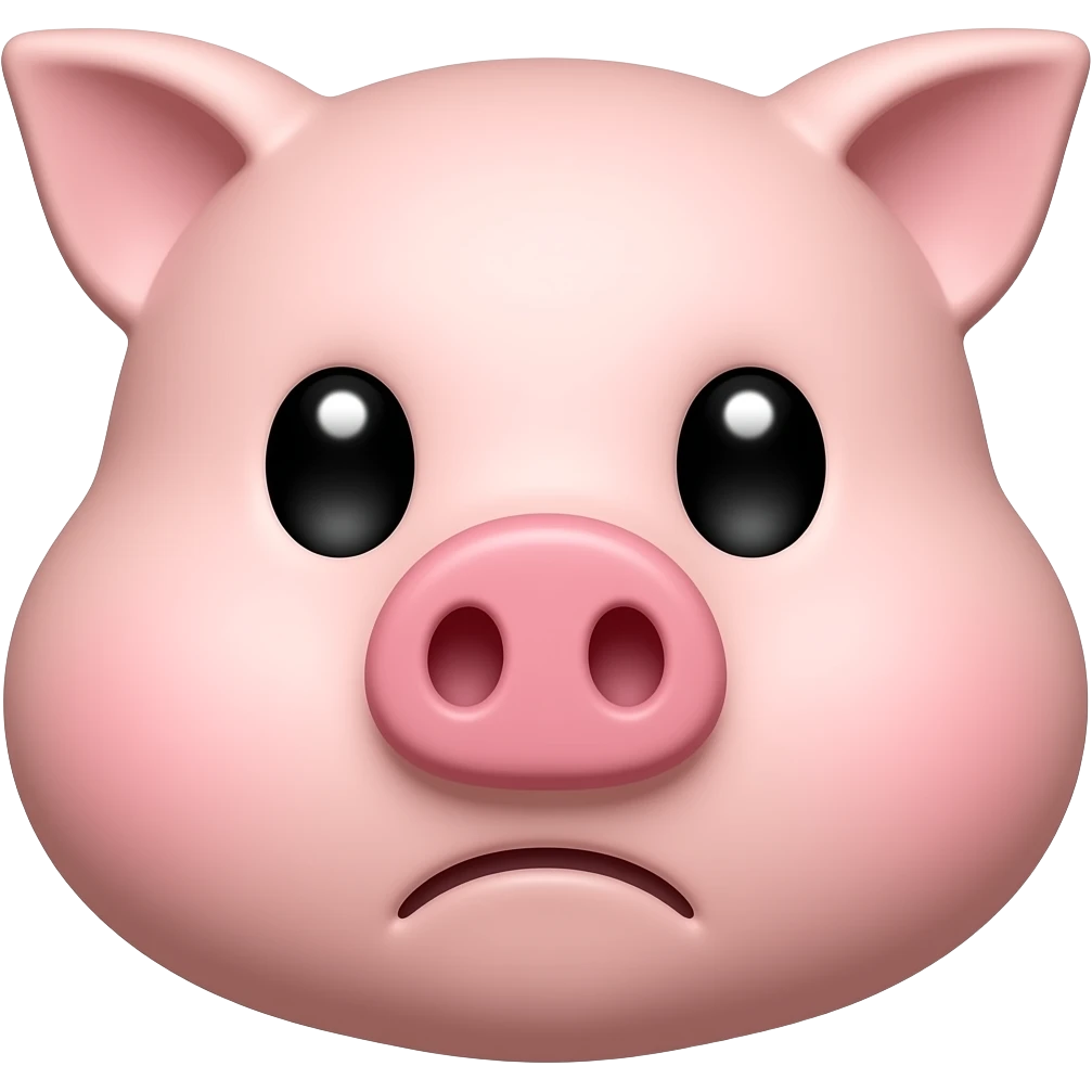 😔 + 🐖 mixed together emoji