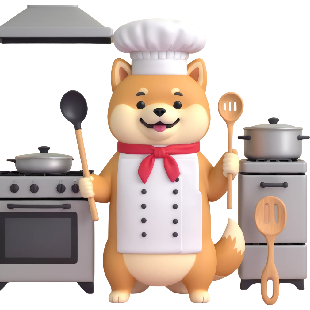 shiba inu cooking emoji