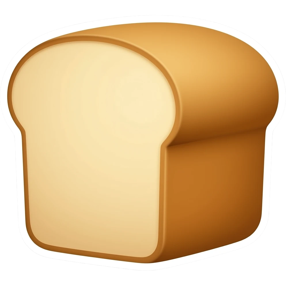 bread with white stroke emoji