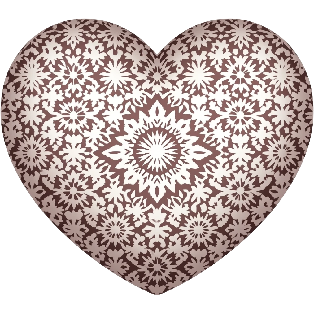 Heart with that print emoji