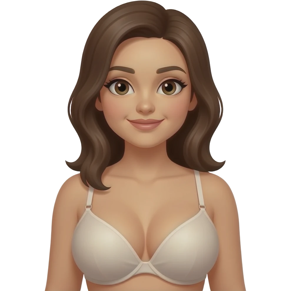 Big tits outside the bra emoji