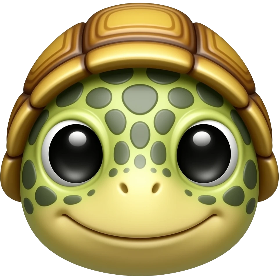 Turtle shell face emoji