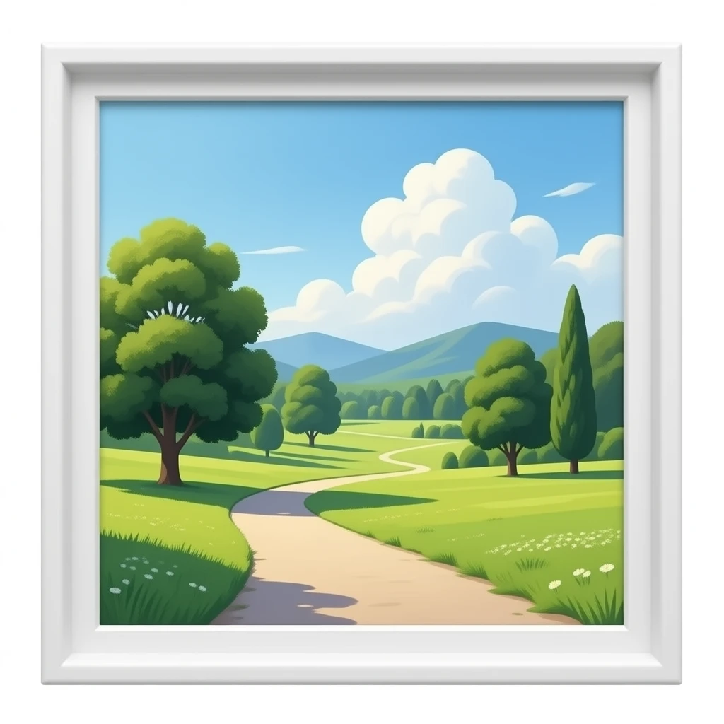 cuadros en museo emoji