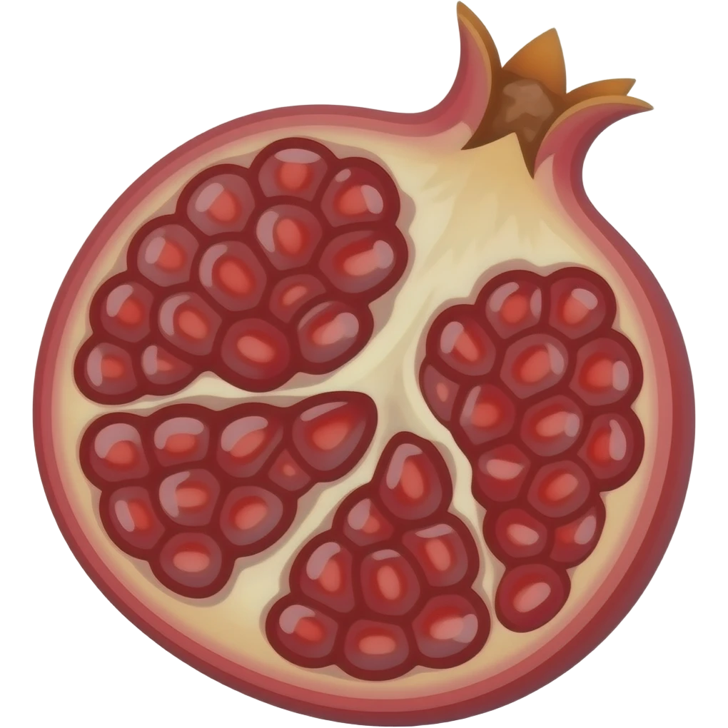 want to copy as text pomogranet emoji