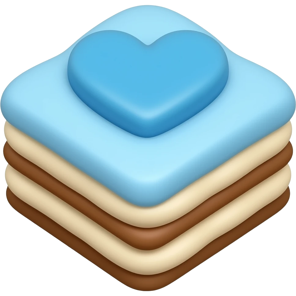 tiramisù made with 🩵 emoji