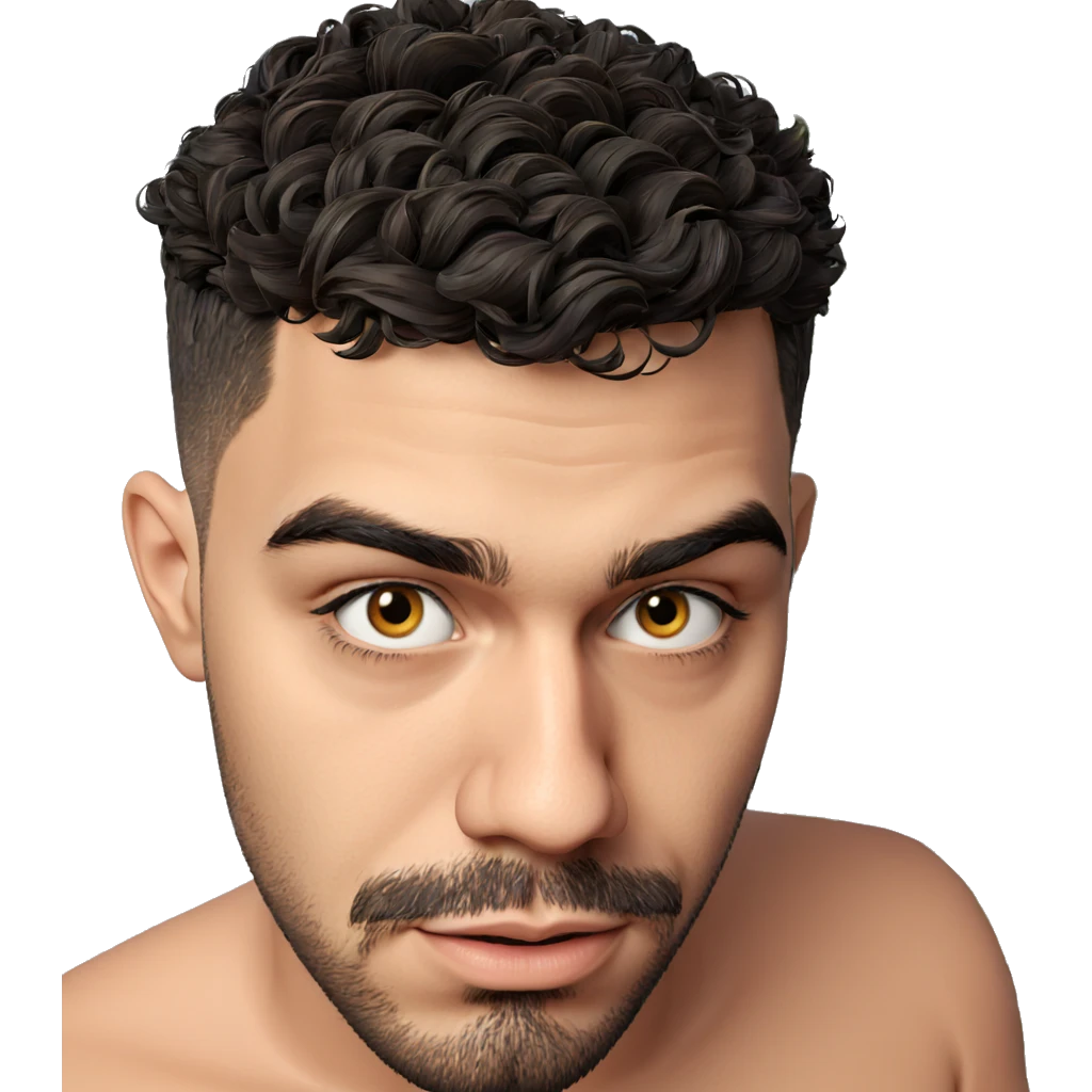 portrait of a bearded male emoji