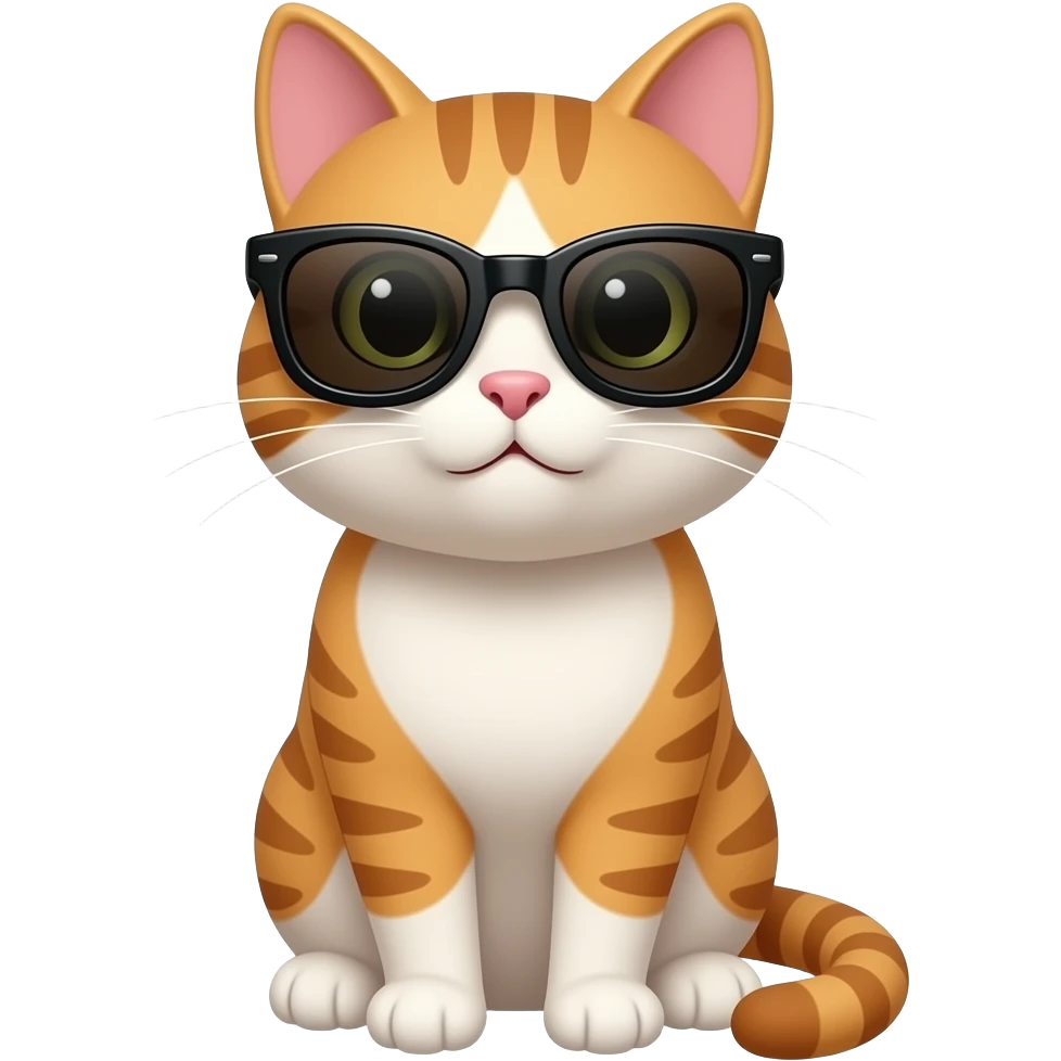 Cat wearing sunglasses emoji