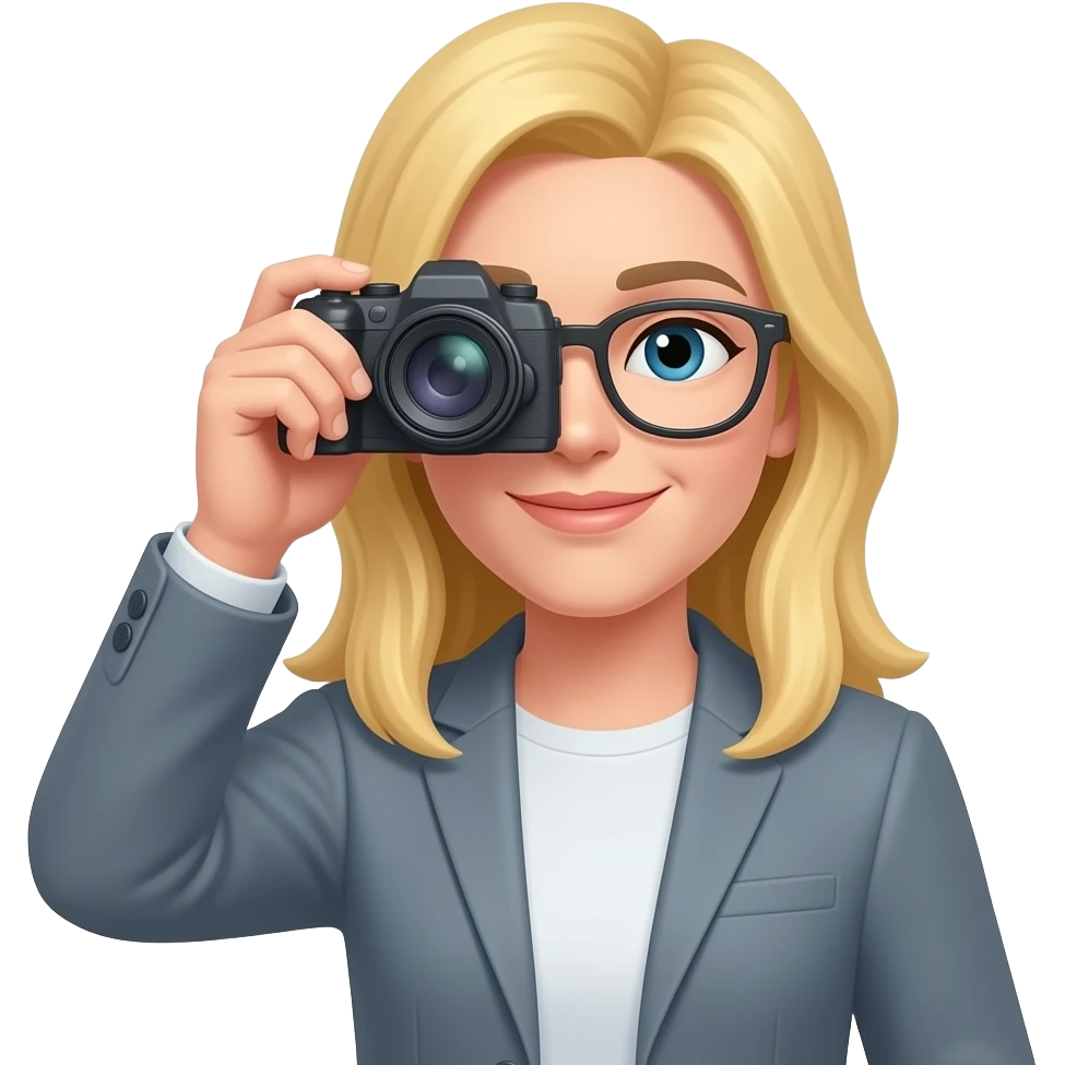 blonde scanning the horizon emoji