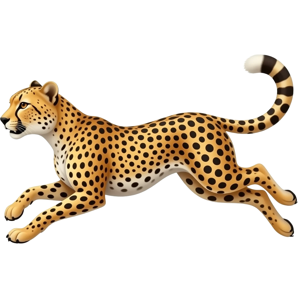 Cheetah runing emoji