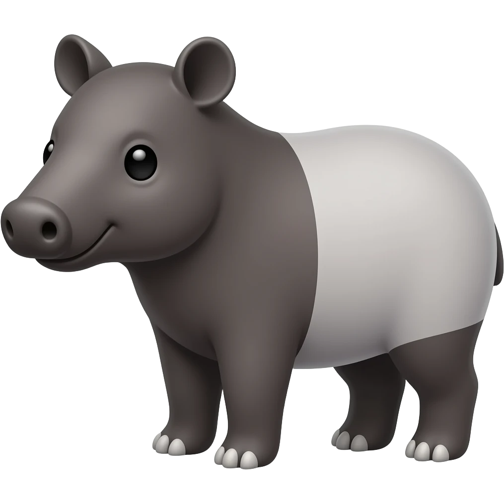 A cute tapir emoji