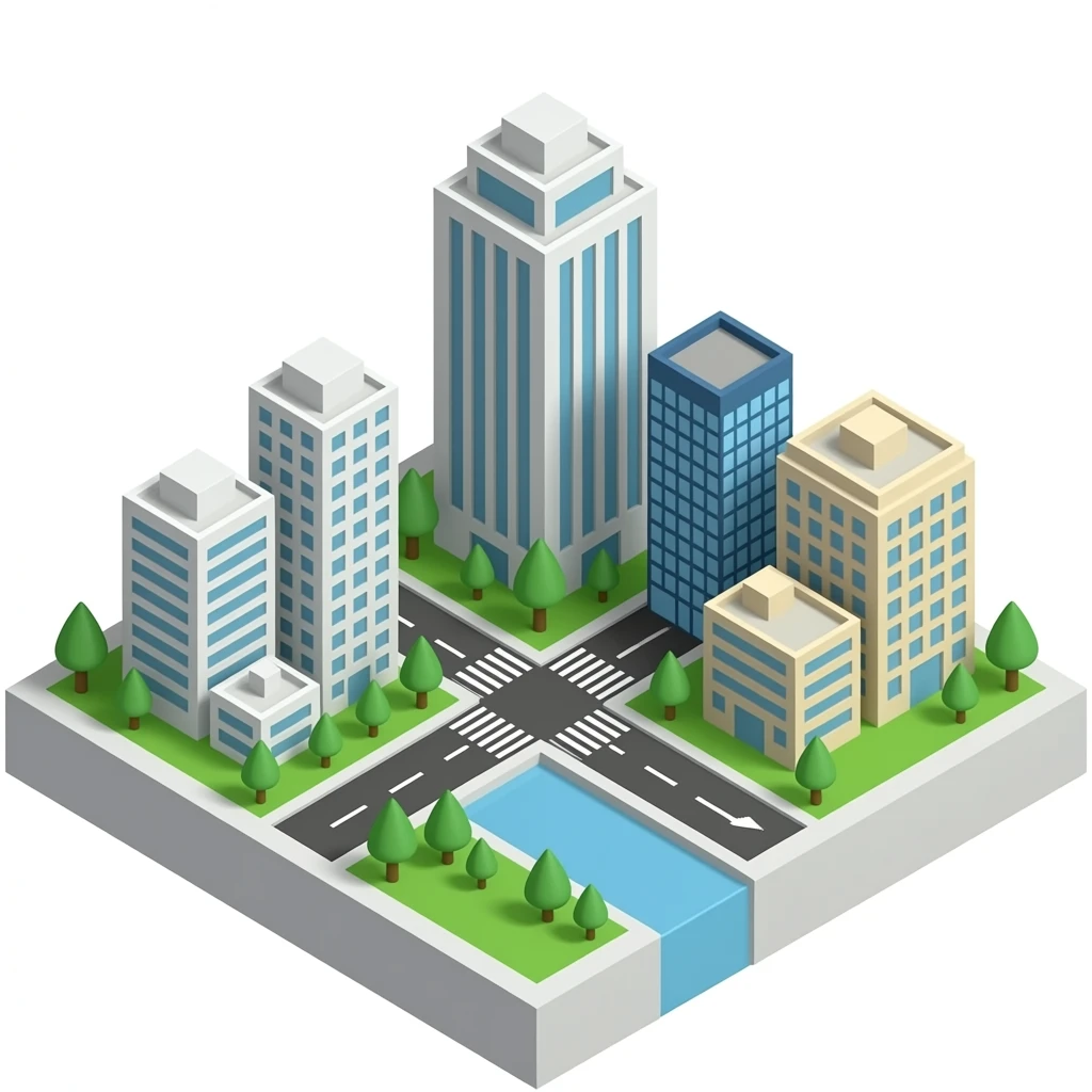 seoul isometric miniature emoji