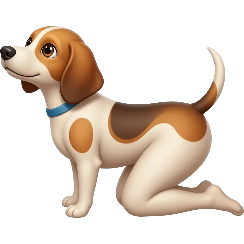 Woman naked in doggy style position emoji