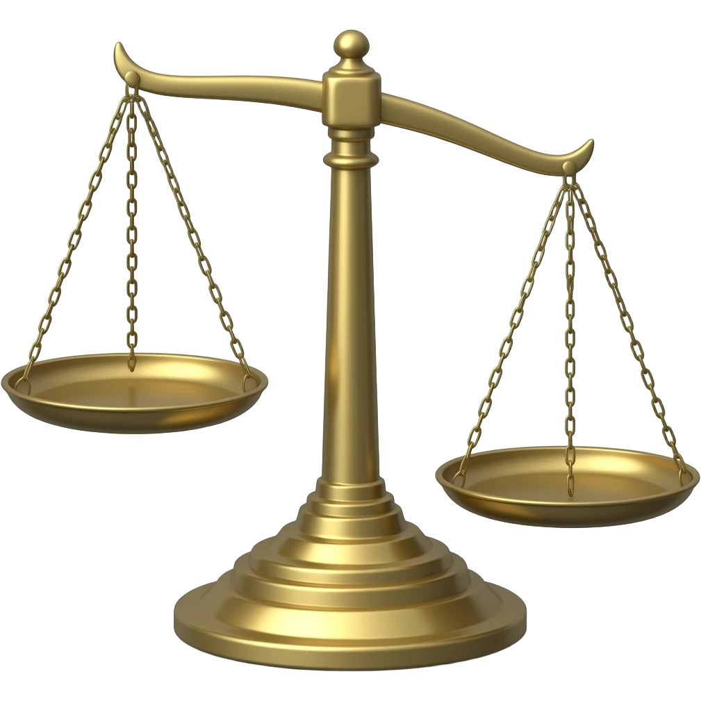 old school scale heavier more on one side emoji