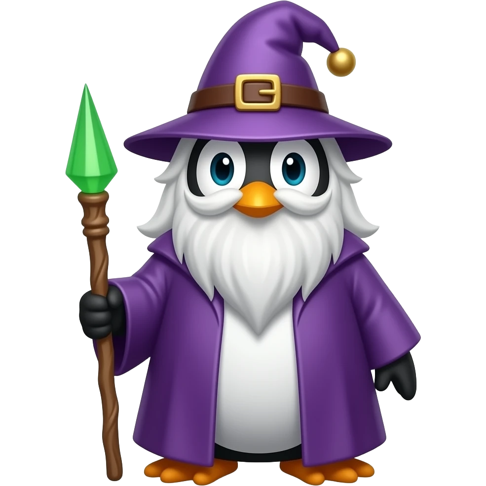 Penguin Wizard emoji