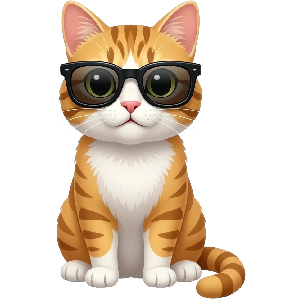 Cat wearing sunglasses emoji