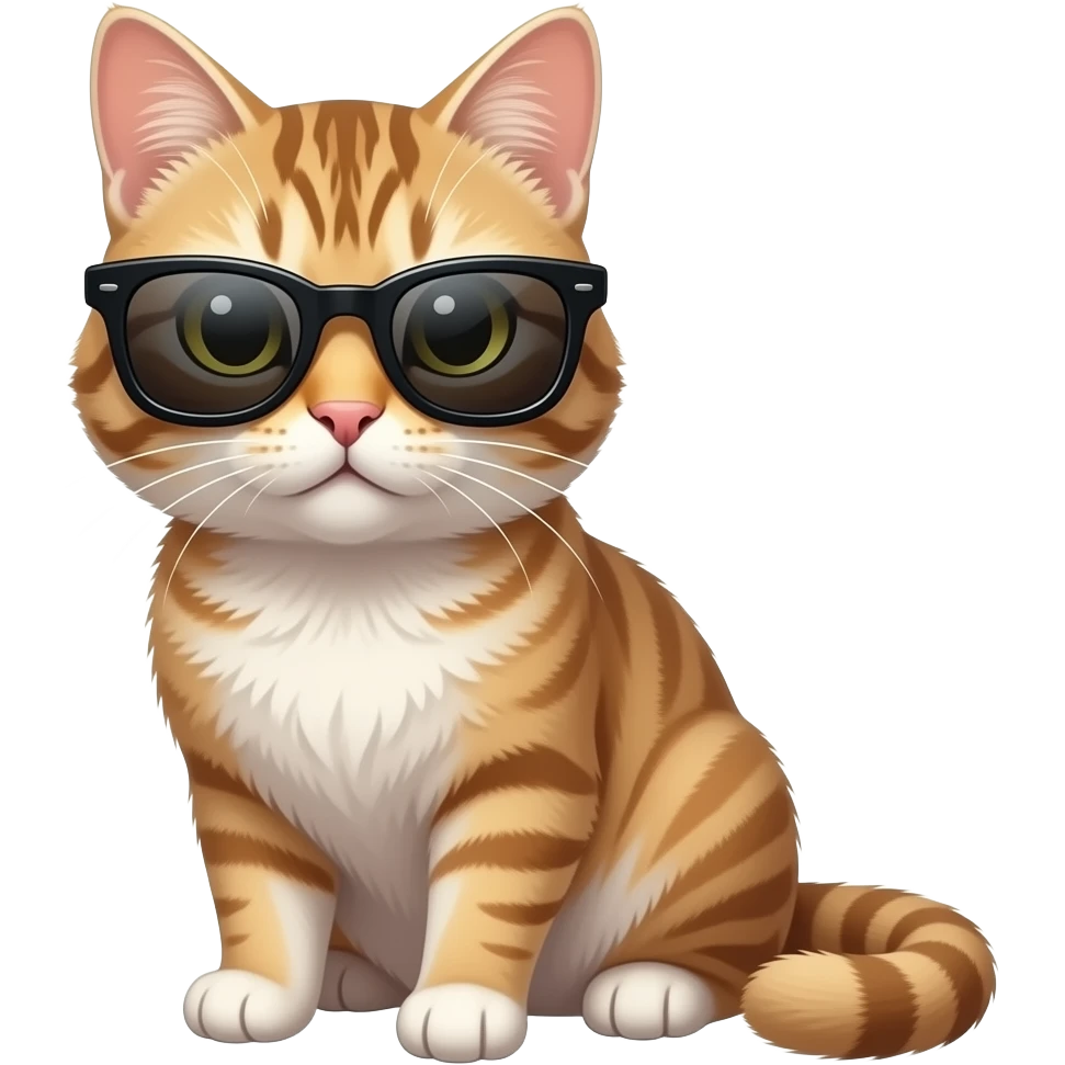 Cat wearing sunglasses emoji