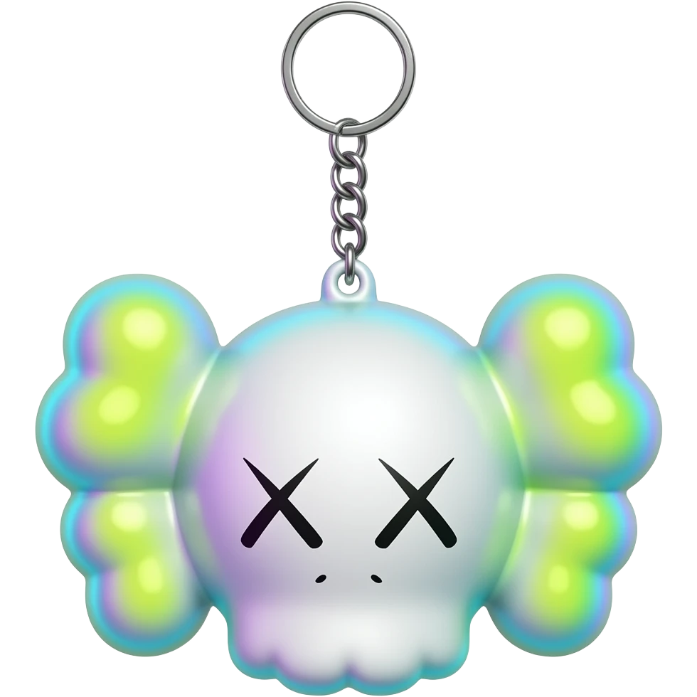 KAWS keychain emoji