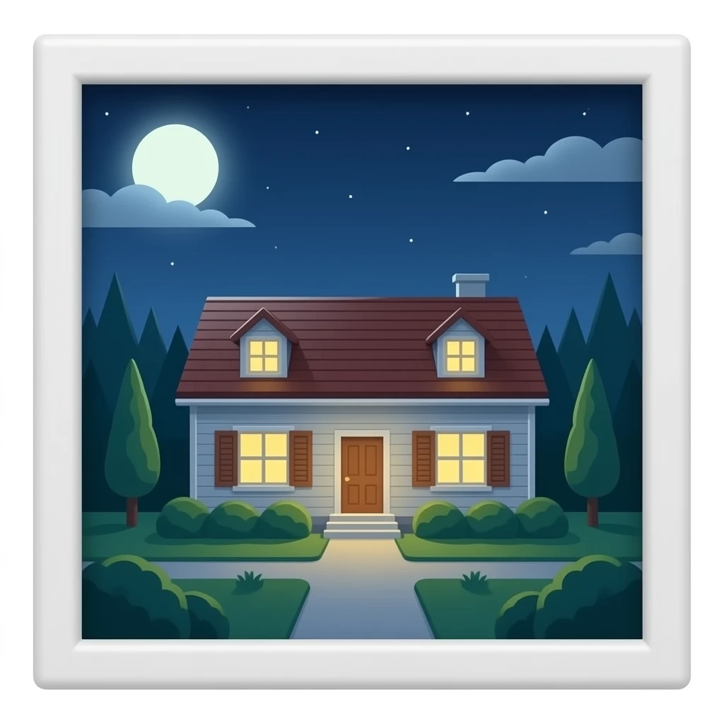 una casa por dentro emoji