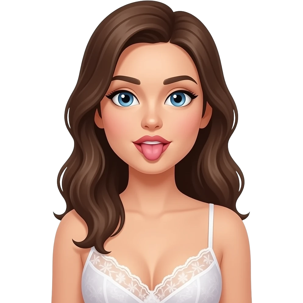 Boobs licking emoji