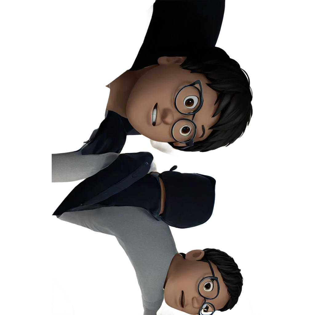 boy in glasses with short hair emoji