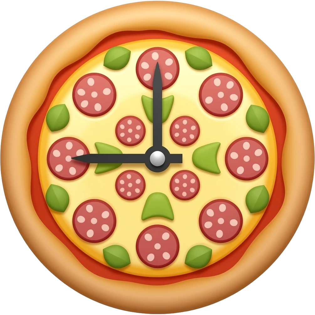 pizza clock emoji