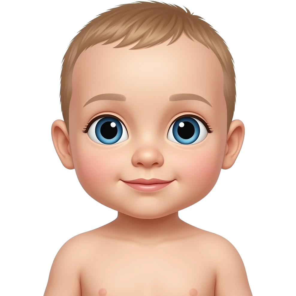 naked baby genius emoji