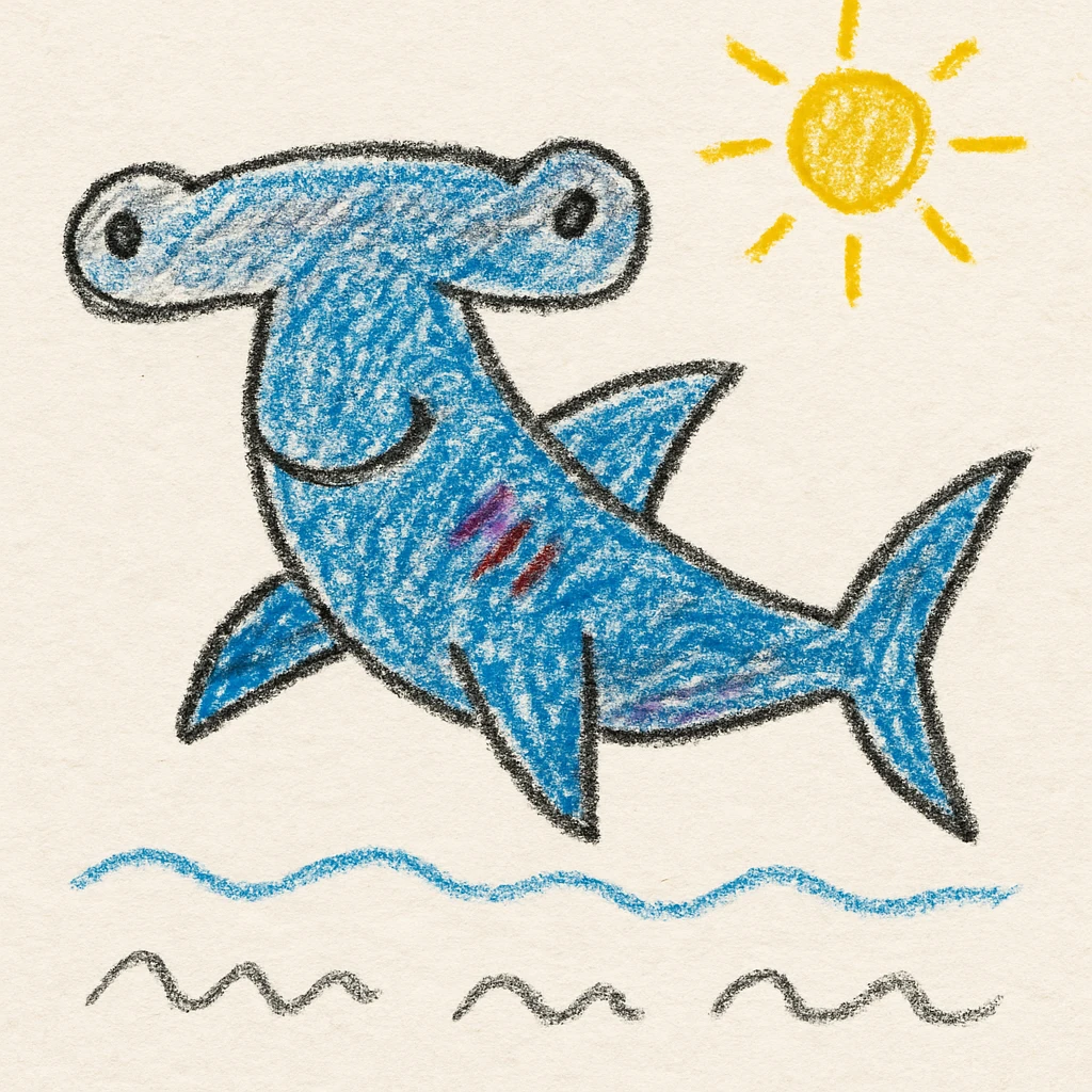 Hammerhead shark emoji